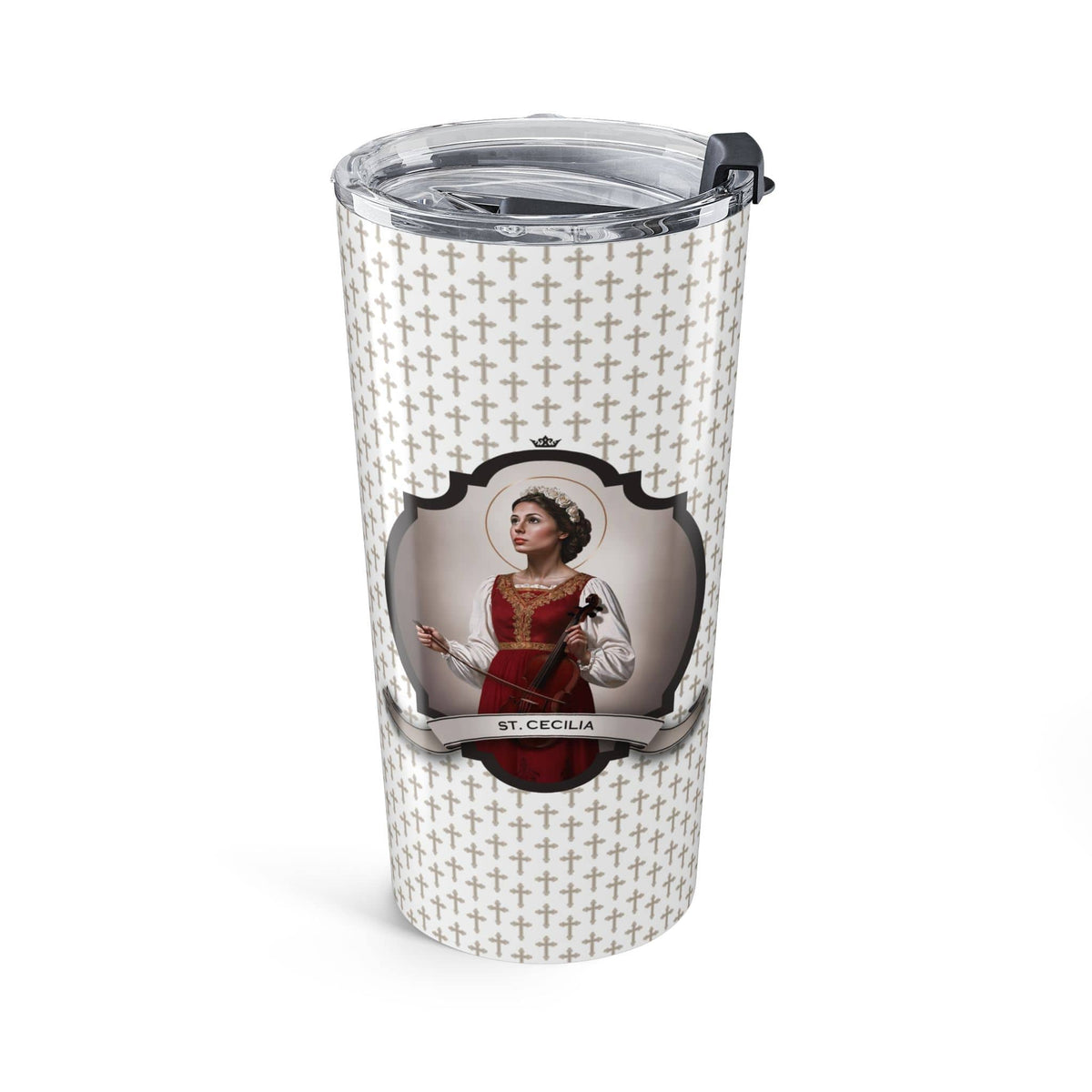 St. Cecilia Tumbler (Crosses 20 oz) Copyright VENXARA