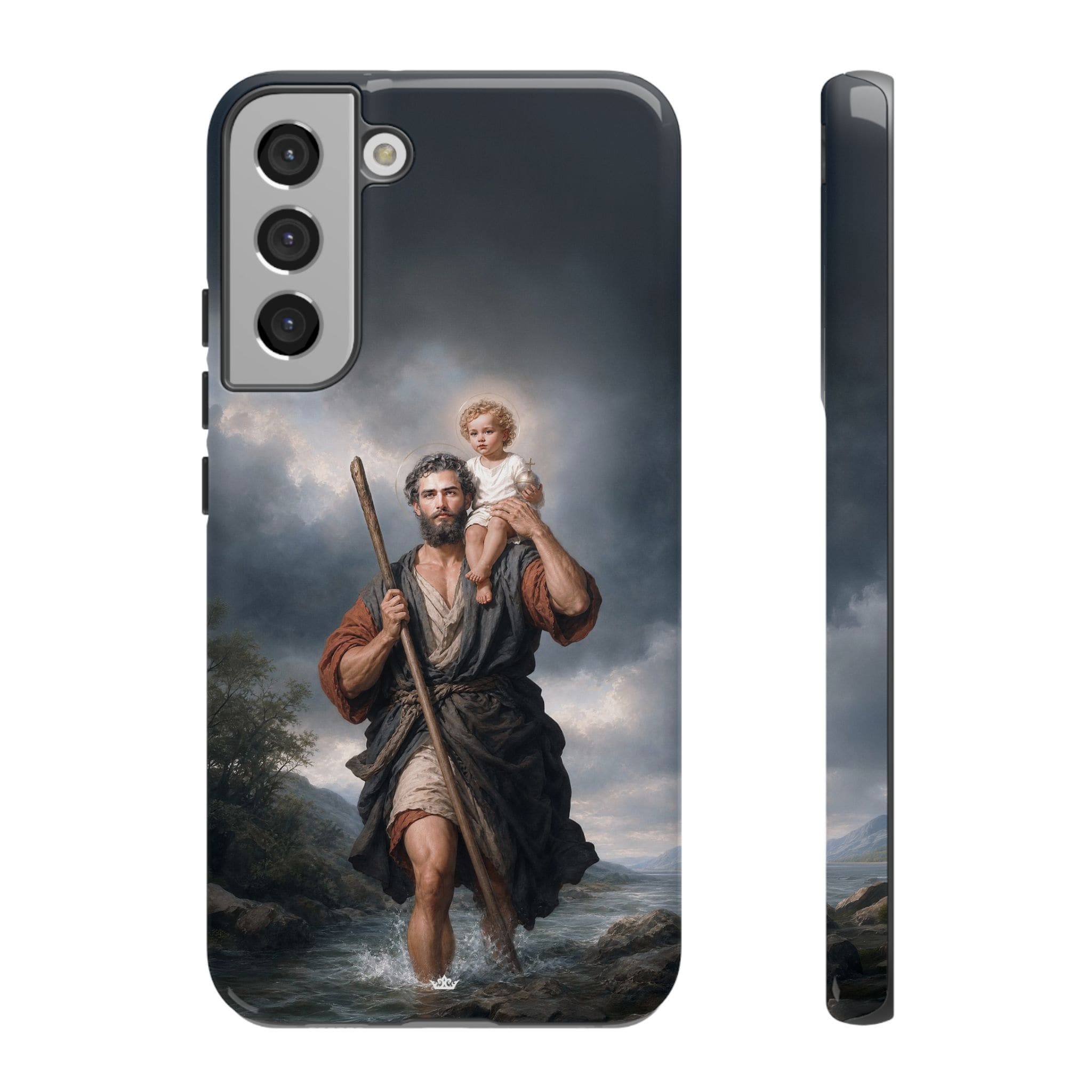 St. Christopher Hard Phone Case (River) Copyright VENXARA