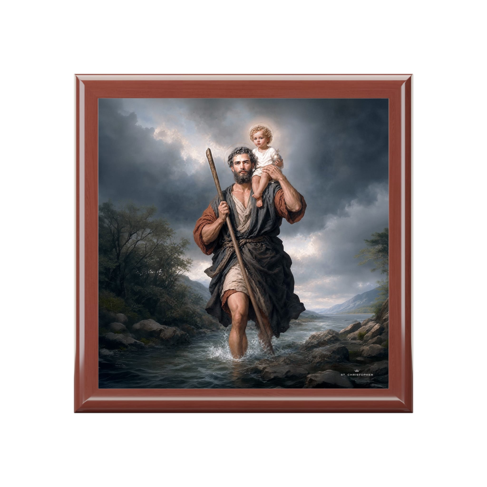 St. Christopher Keepsake Box (River) Copyright VENXARA