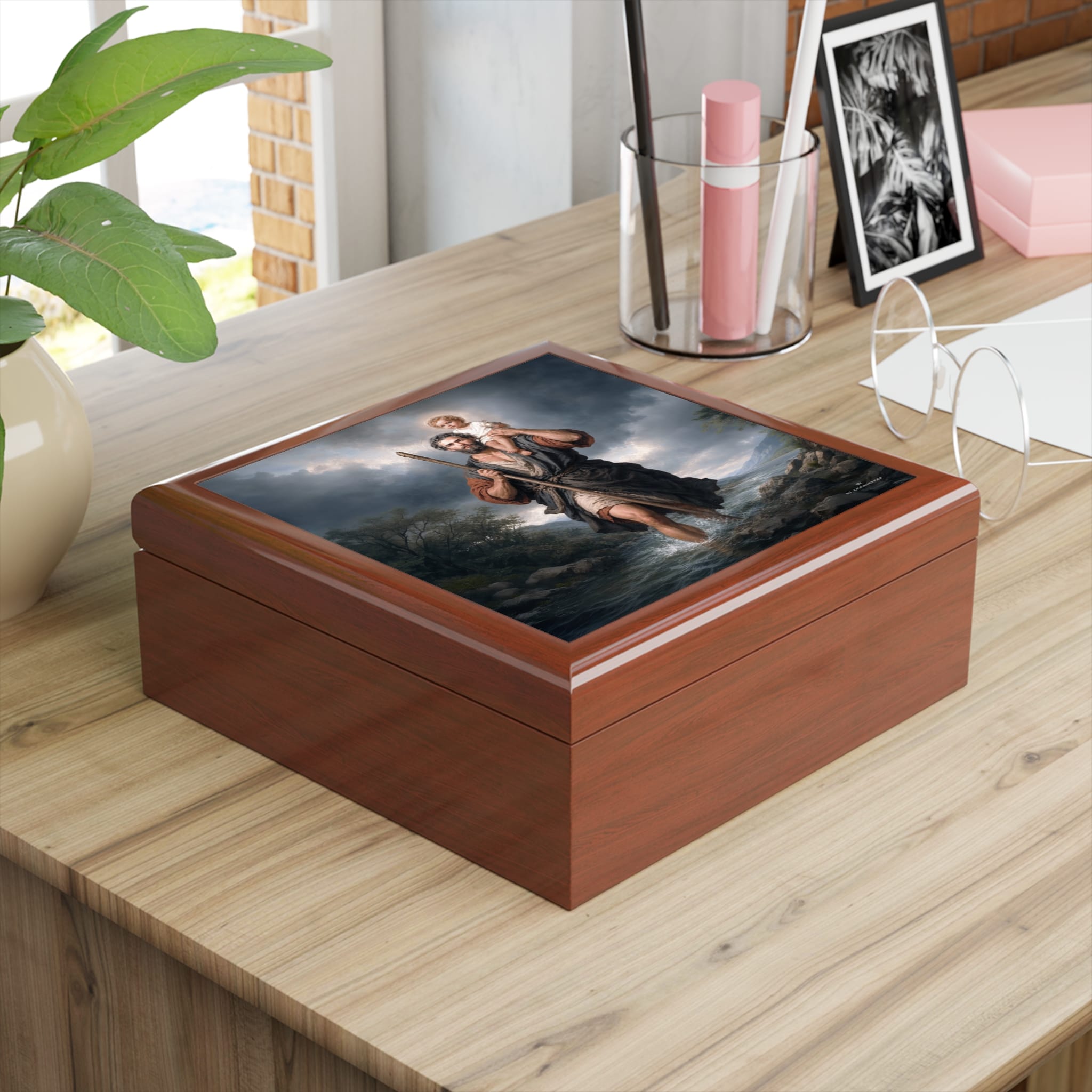 St. Christopher Keepsake Box (River) Copyright VENXARA