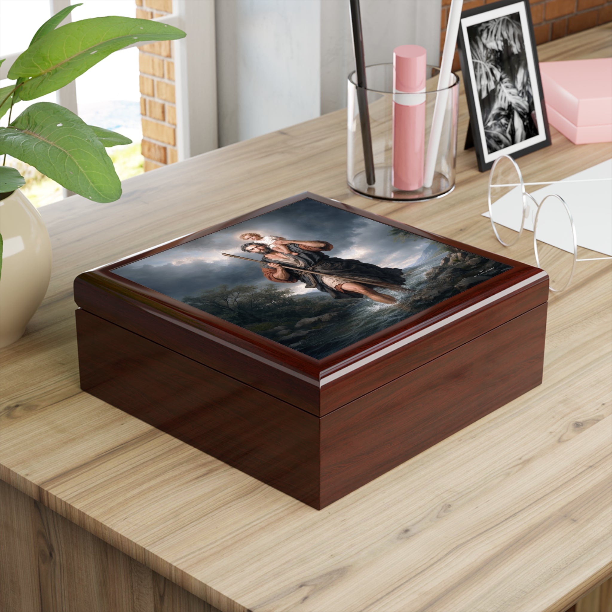 St. Christopher Keepsake Box (River) Copyright VENXARA