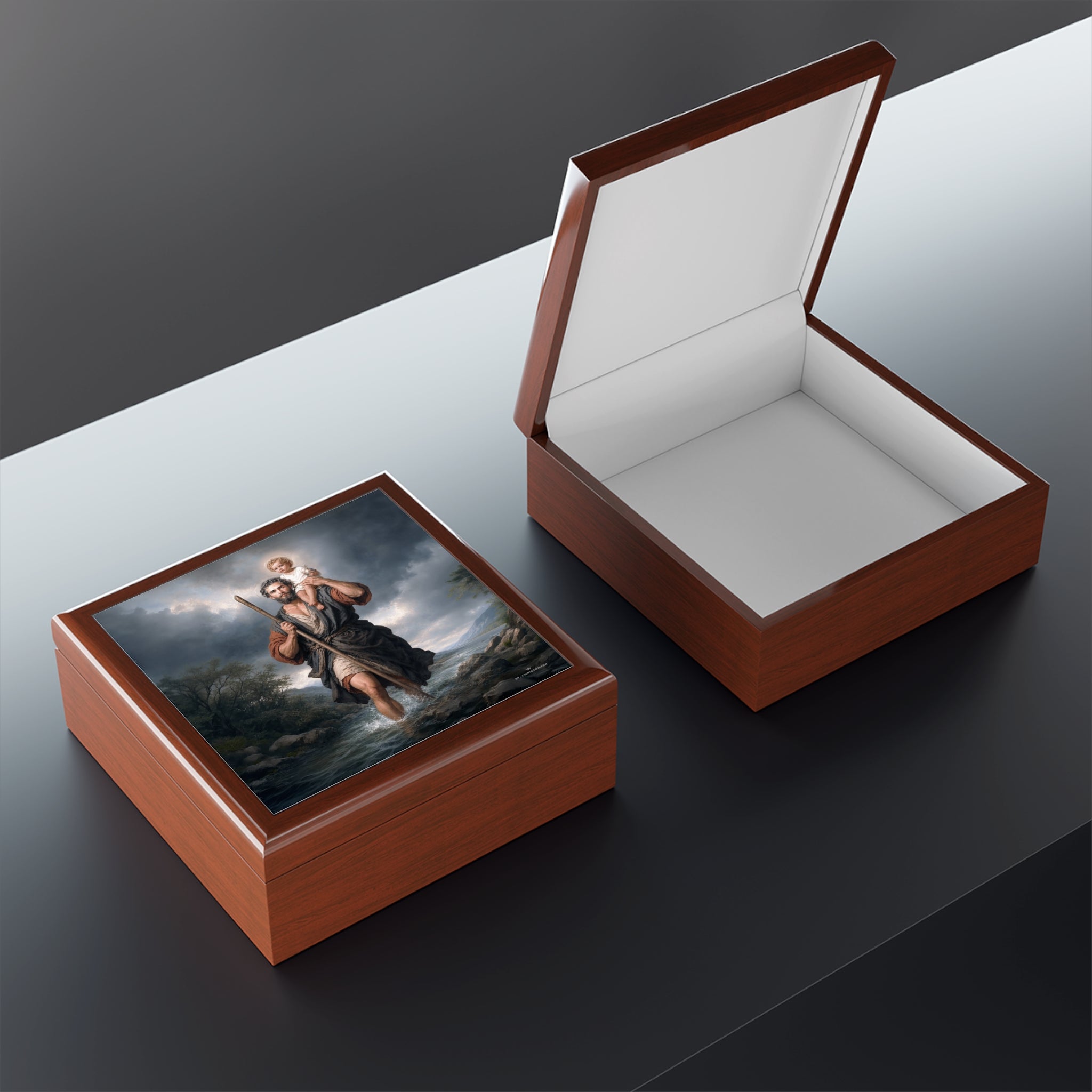 St. Christopher Keepsake Box (River) Copyright VENXARA