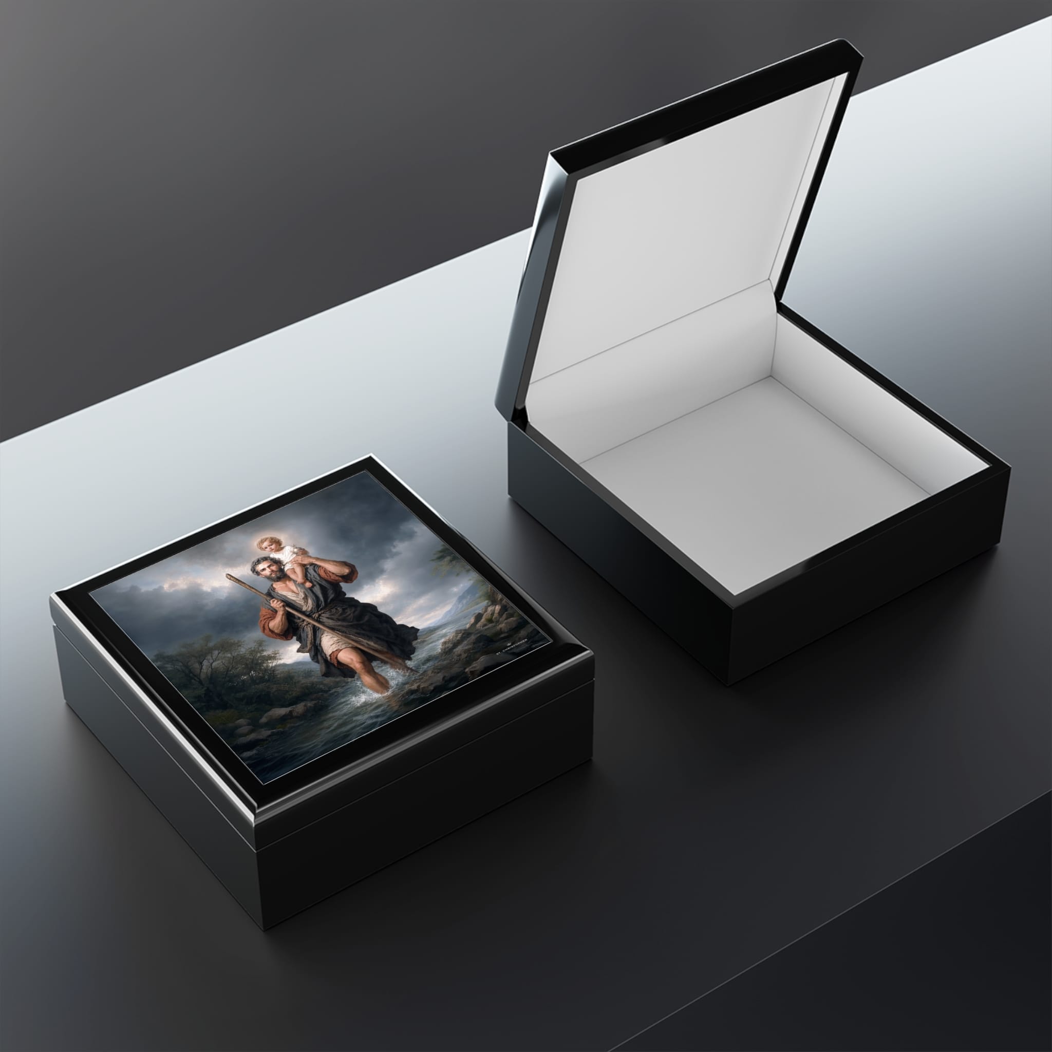St. Christopher Keepsake Box (River) Copyright VENXARA