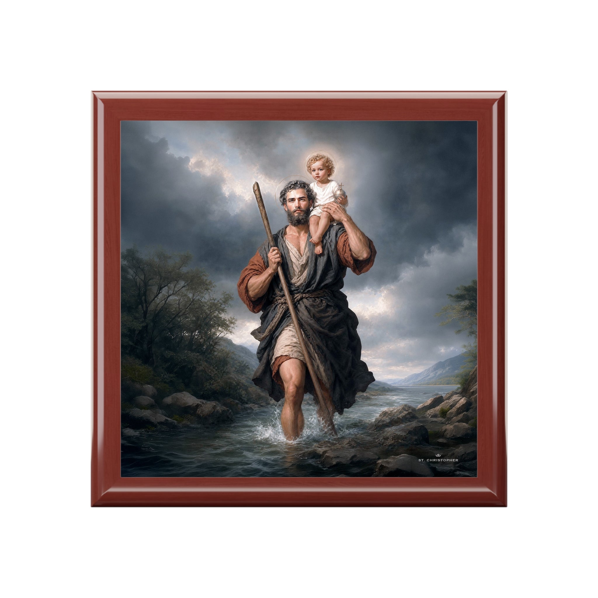 St. Christopher Keepsake Box (River) Copyright VENXARA