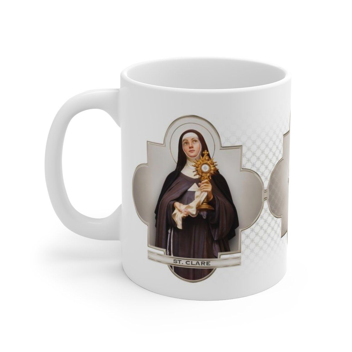 St. Clare of Assisi Ceramic Mug - VENXARA®