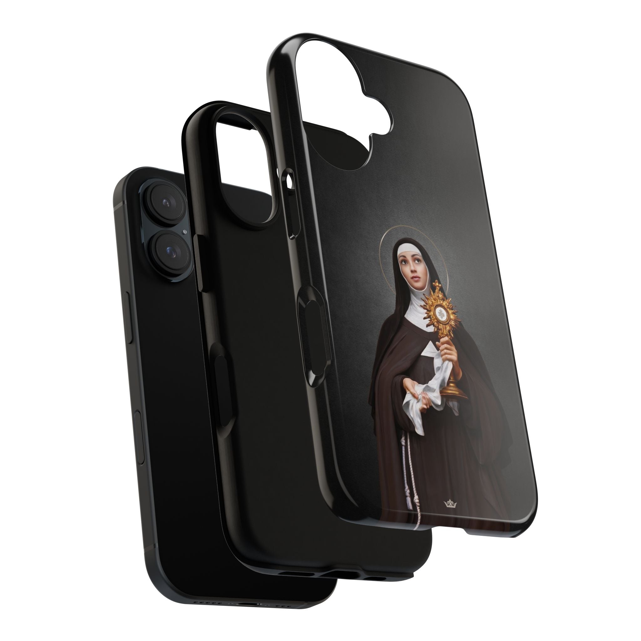St. Clare of Assisi Hard Phone Case (Dark) - VENXARA®