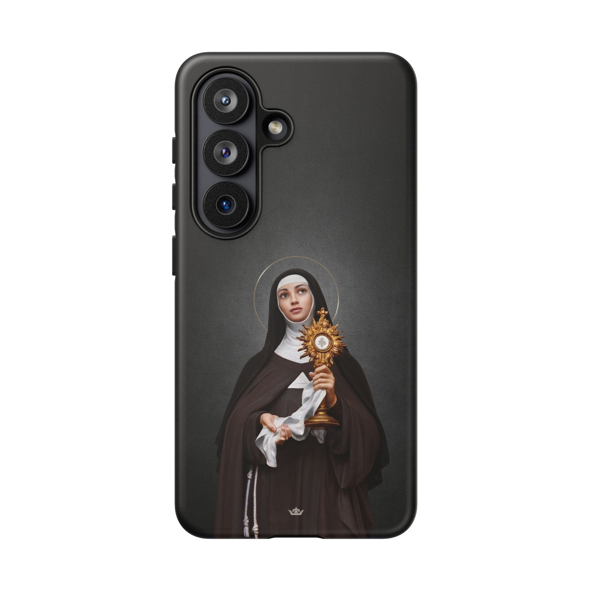 St. Clare of Assisi Hard Phone Case (Dark) Copyright VENXARA