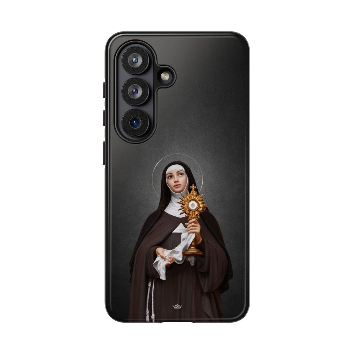 St. Clare of Assisi Hard Phone Case (Dark) Copyright VENXARA