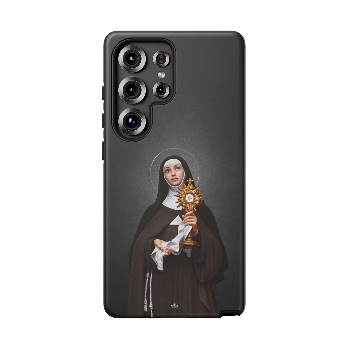 St. Clare of Assisi Hard Phone Case (Dark) Copyright VENXARA