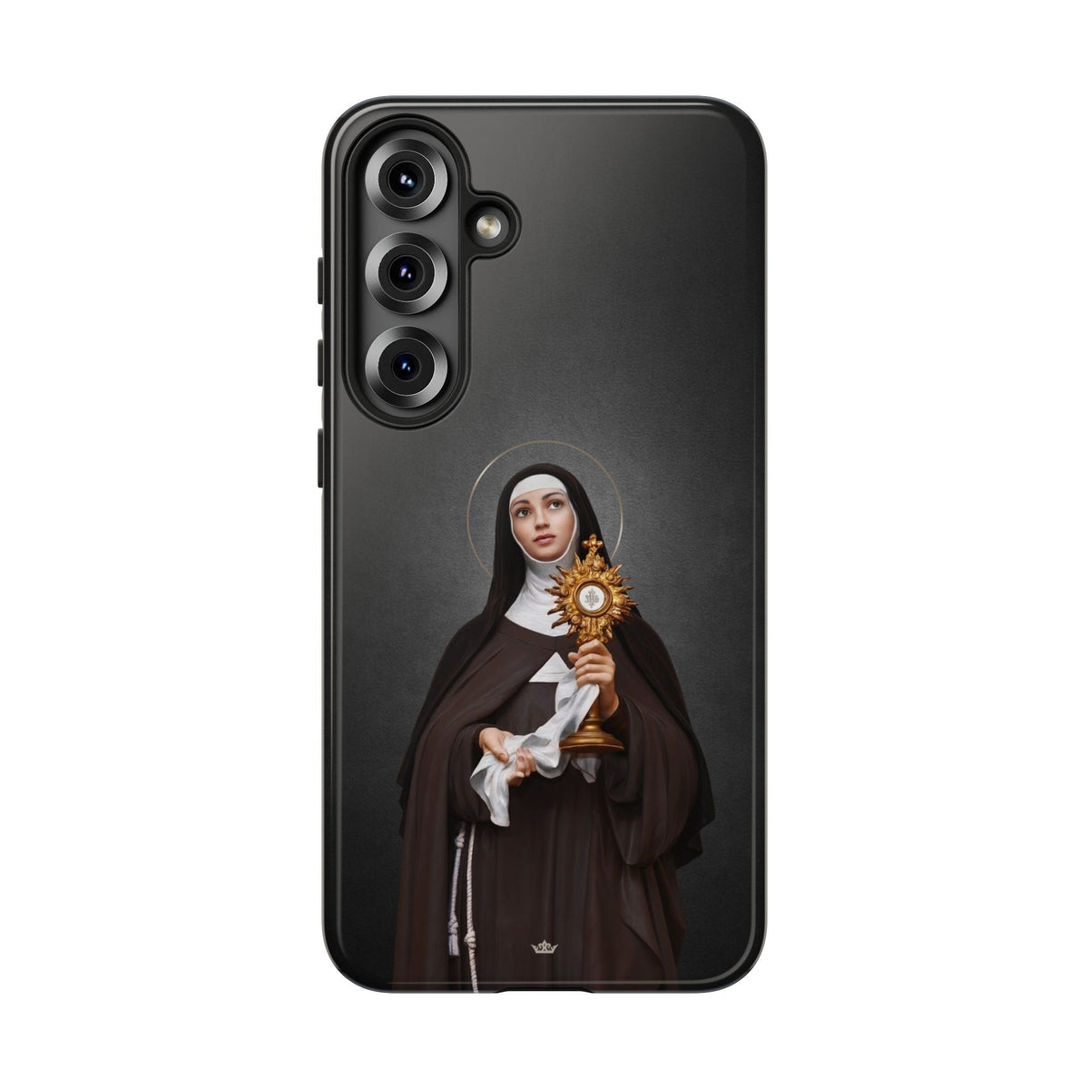 St. Clare of Assisi Hard Phone Case (Dark) Copyright VENXARA