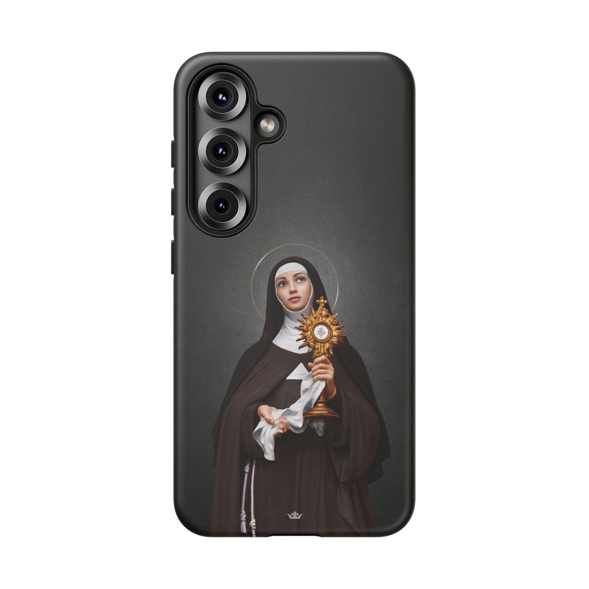 St. Clare of Assisi Hard Phone Case (Dark) Copyright VENXARA