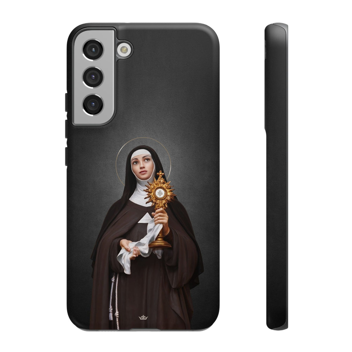 St. Clare of Assisi Hard Phone Case (Dark) Copyright VENXARA