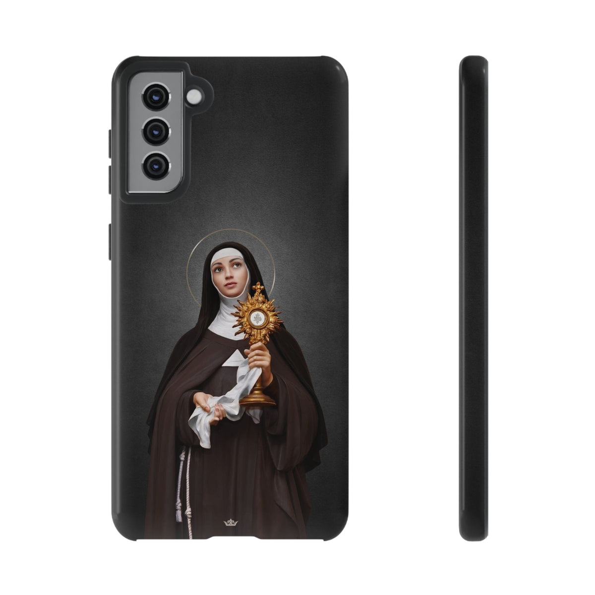St. Clare of Assisi Hard Phone Case (Dark) Copyright VENXARA