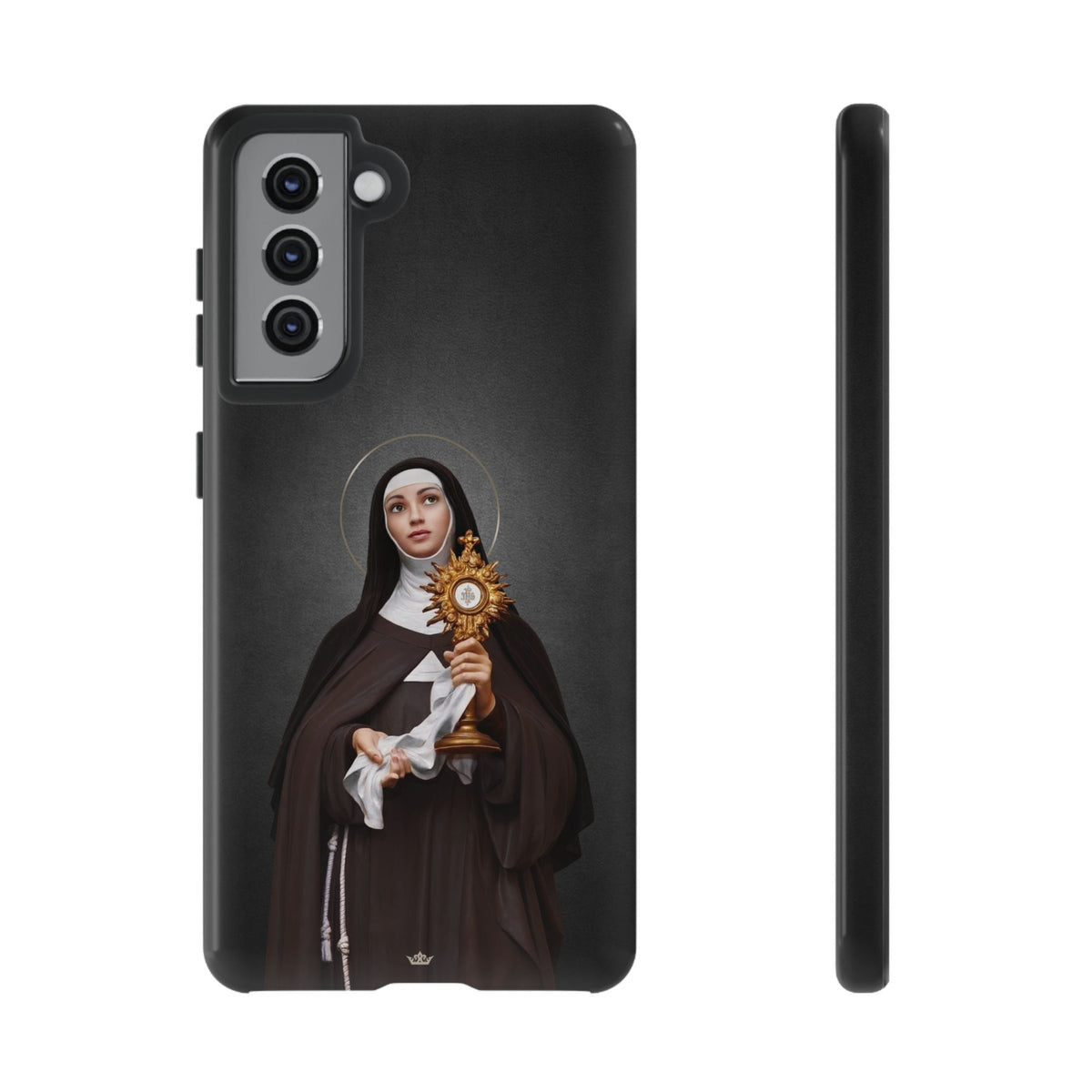 St. Clare of Assisi Hard Phone Case (Dark) Copyright VENXARA