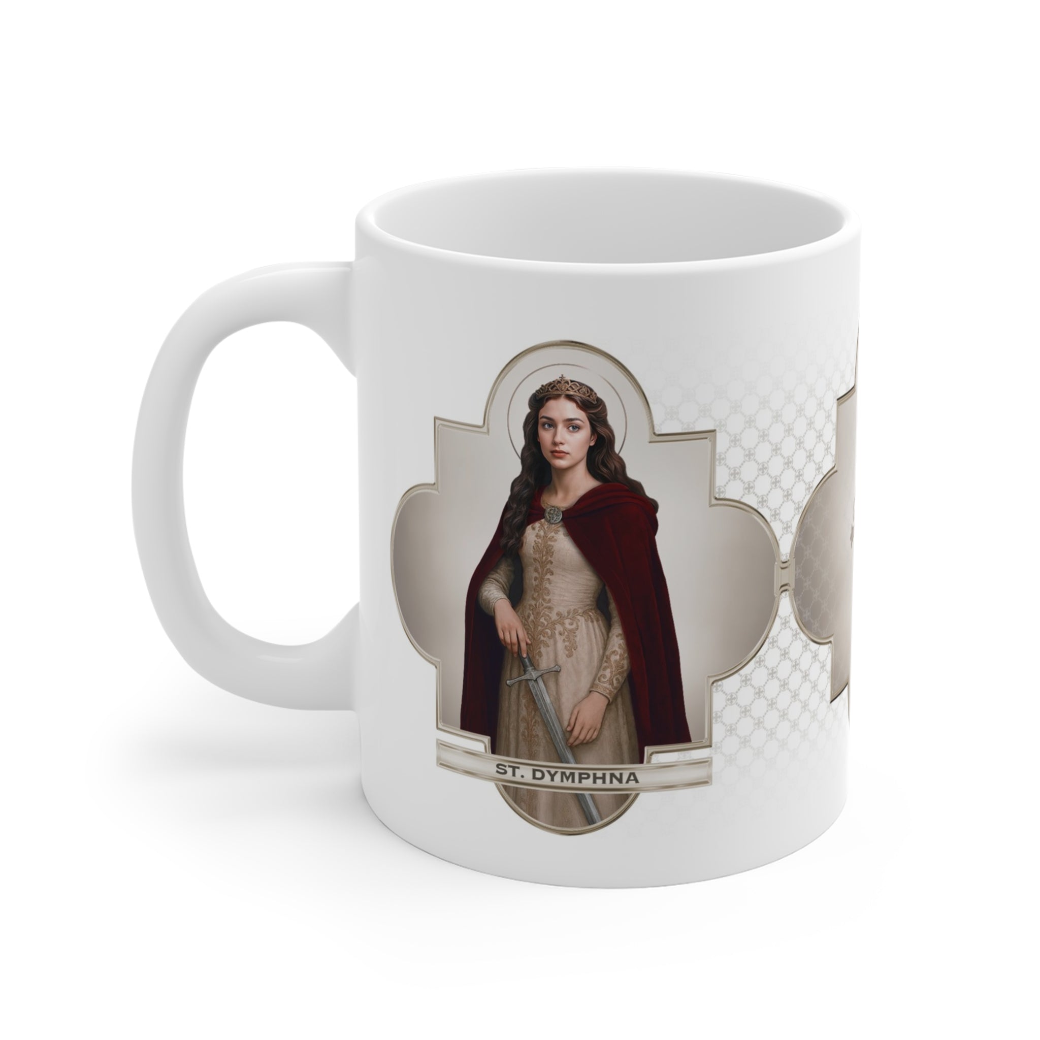 St. Dymphna Ceramic Mug - VENXARA®