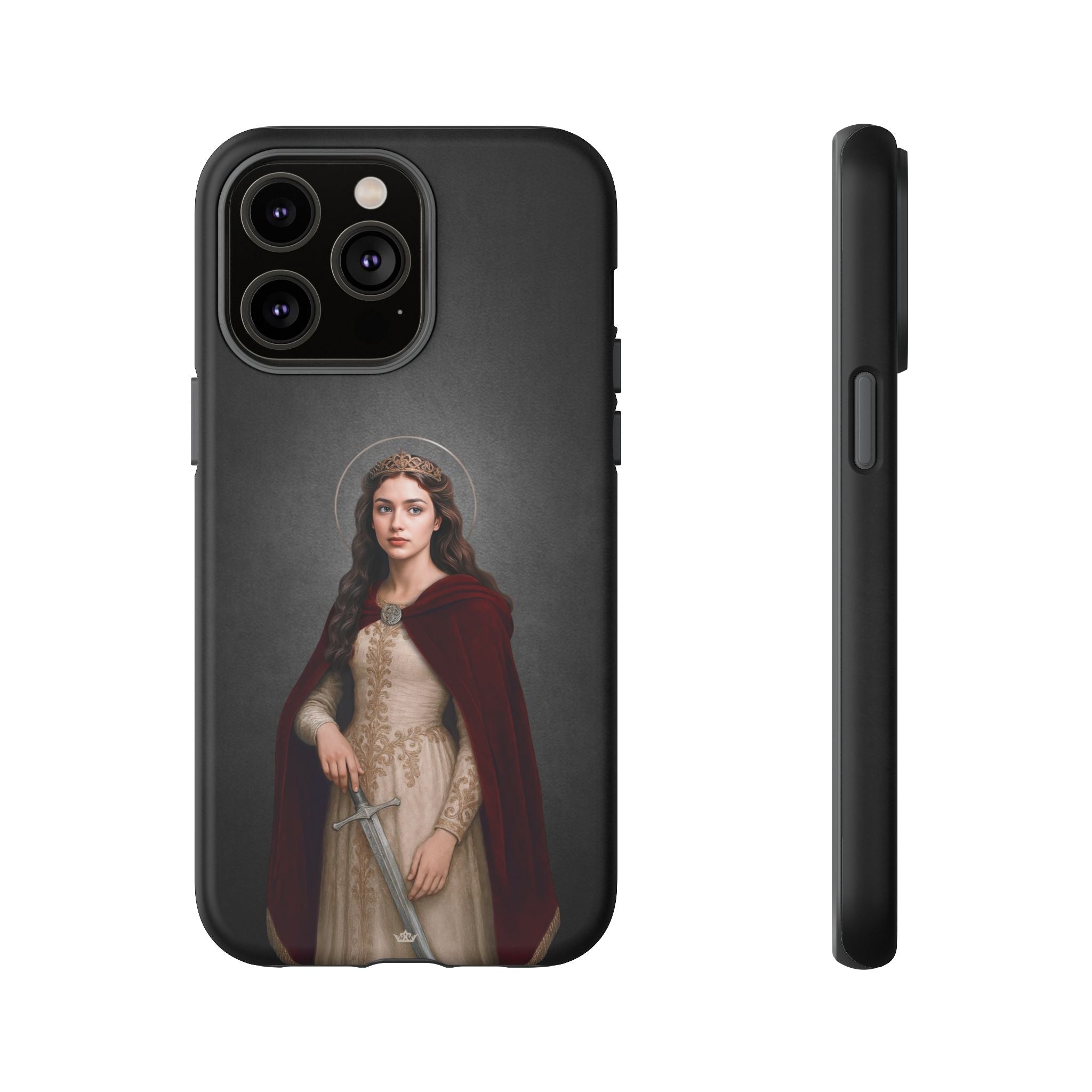 St. Dymphna Hard Phone Case (Dark) - VENXARA®