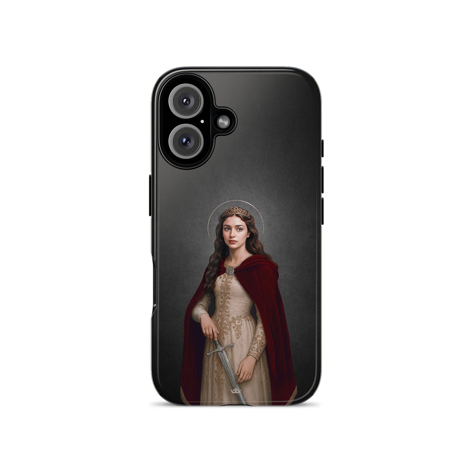 St. Dymphna Hard Phone Case (Dark) - VENXARA®