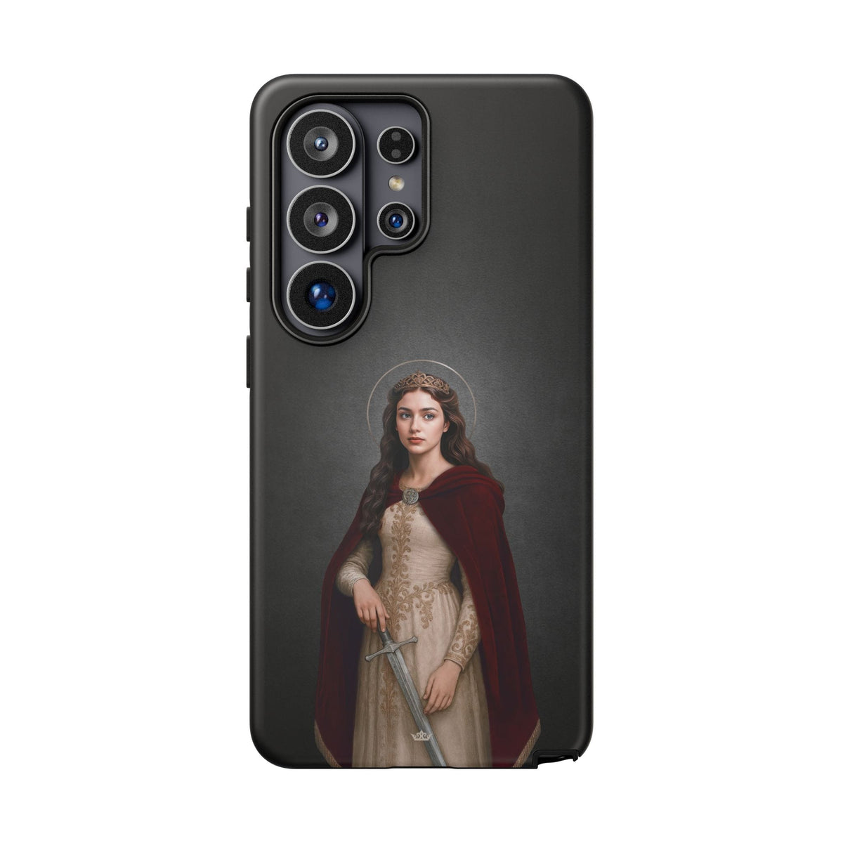 St. Dymphna Hard Phone Case (Dark) Copyright VENXARA