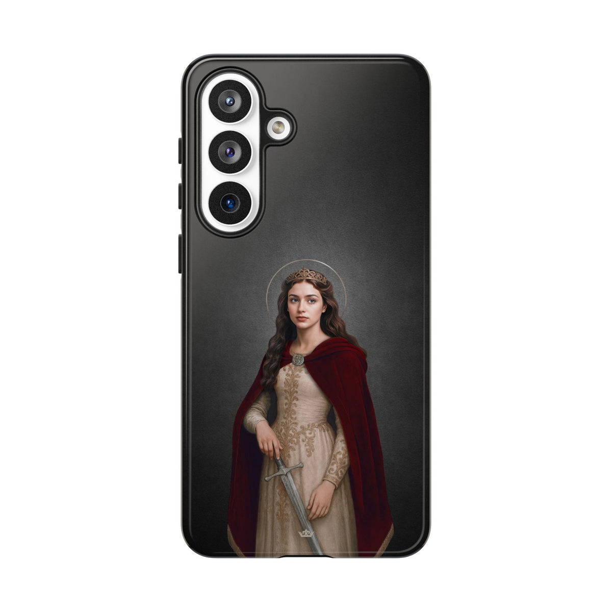 St. Dymphna Hard Phone Case (Dark) Copyright VENXARA