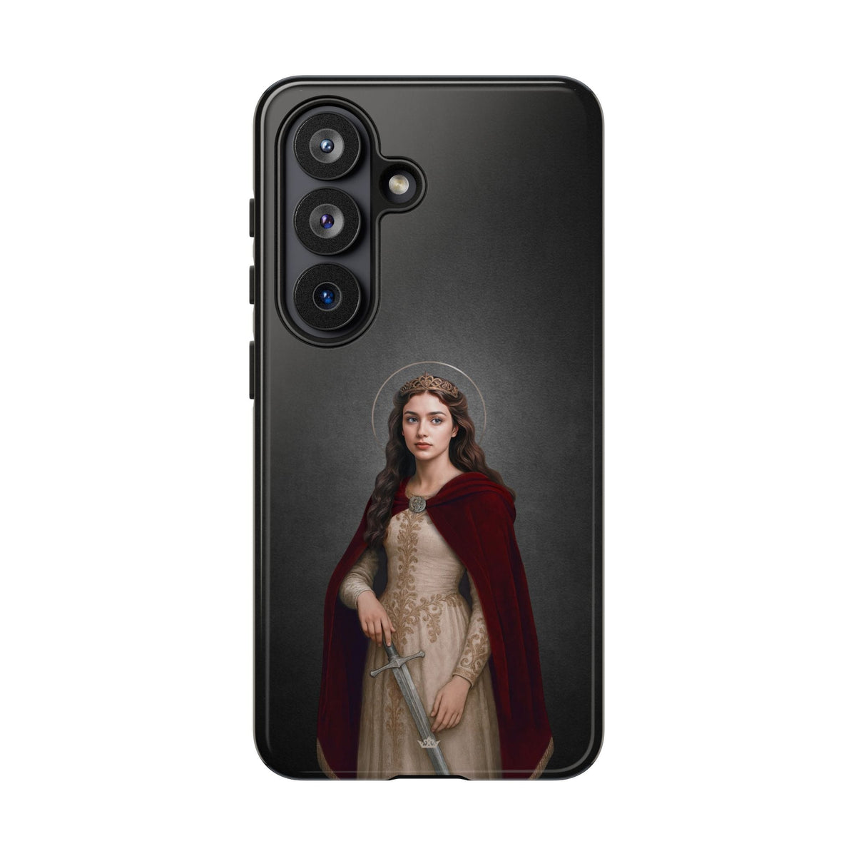 St. Dymphna Hard Phone Case (Dark) Copyright VENXARA