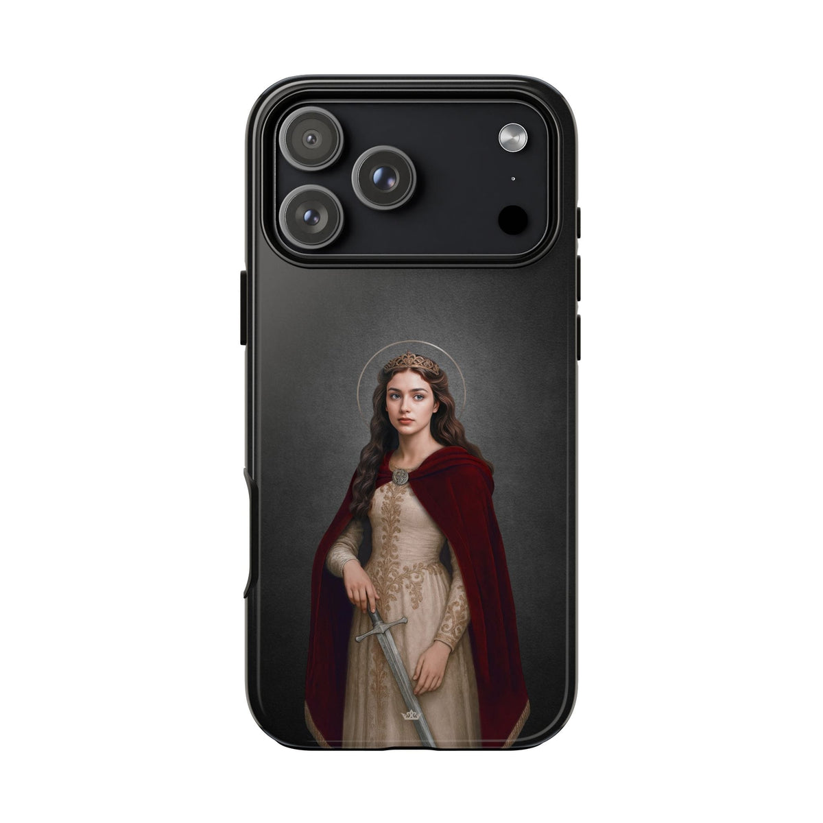 St. Dymphna Hard Phone Case (Dark) Copyright VENXARA