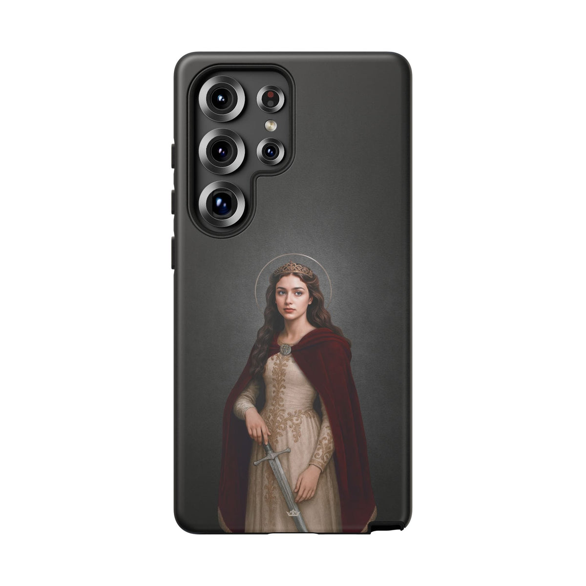 St. Dymphna Hard Phone Case (Dark) Copyright VENXARA