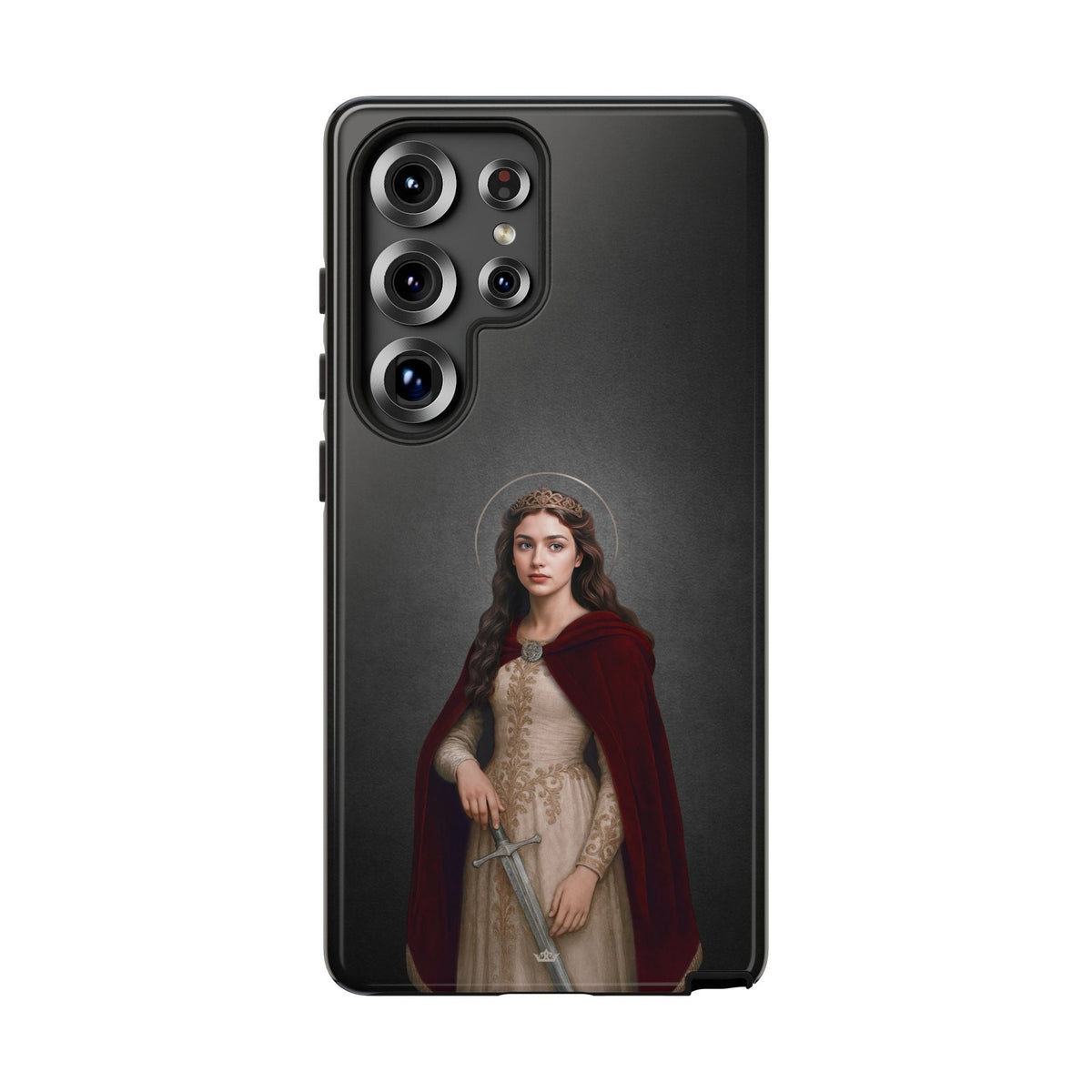 St. Dymphna Hard Phone Case (Dark) Copyright VENXARA