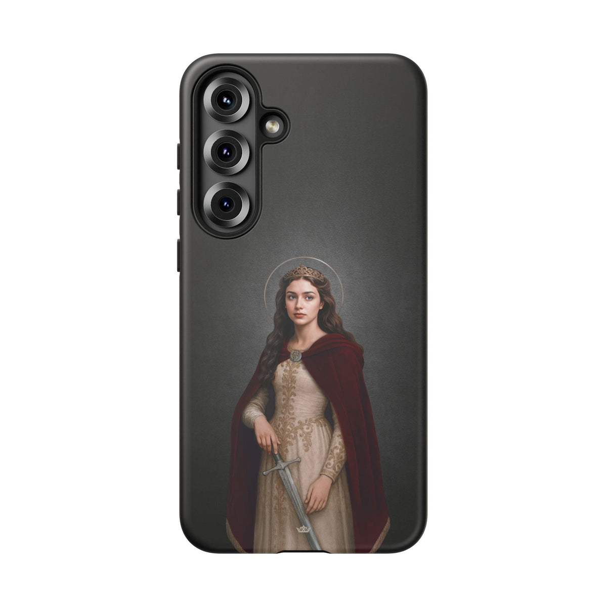 St. Dymphna Hard Phone Case (Dark) Copyright VENXARA
