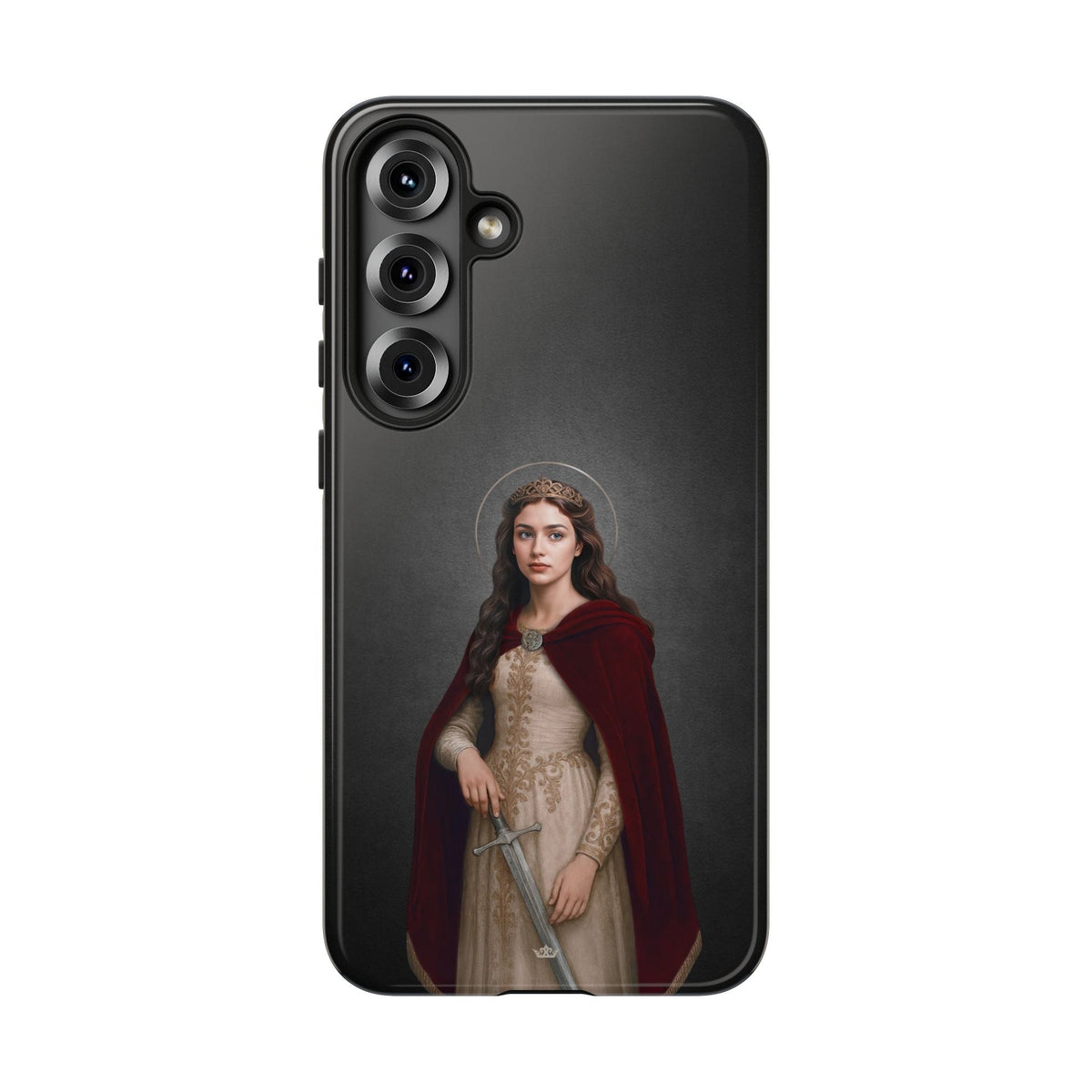 St. Dymphna Hard Phone Case (Dark) Copyright VENXARA