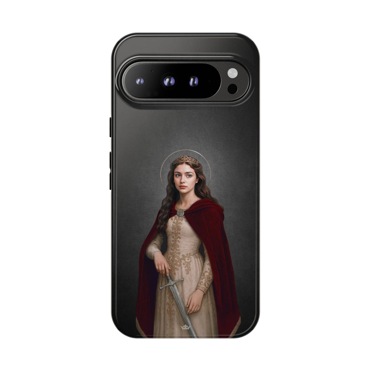 St. Dymphna Hard Phone Case (Dark) Copyright VENXARA