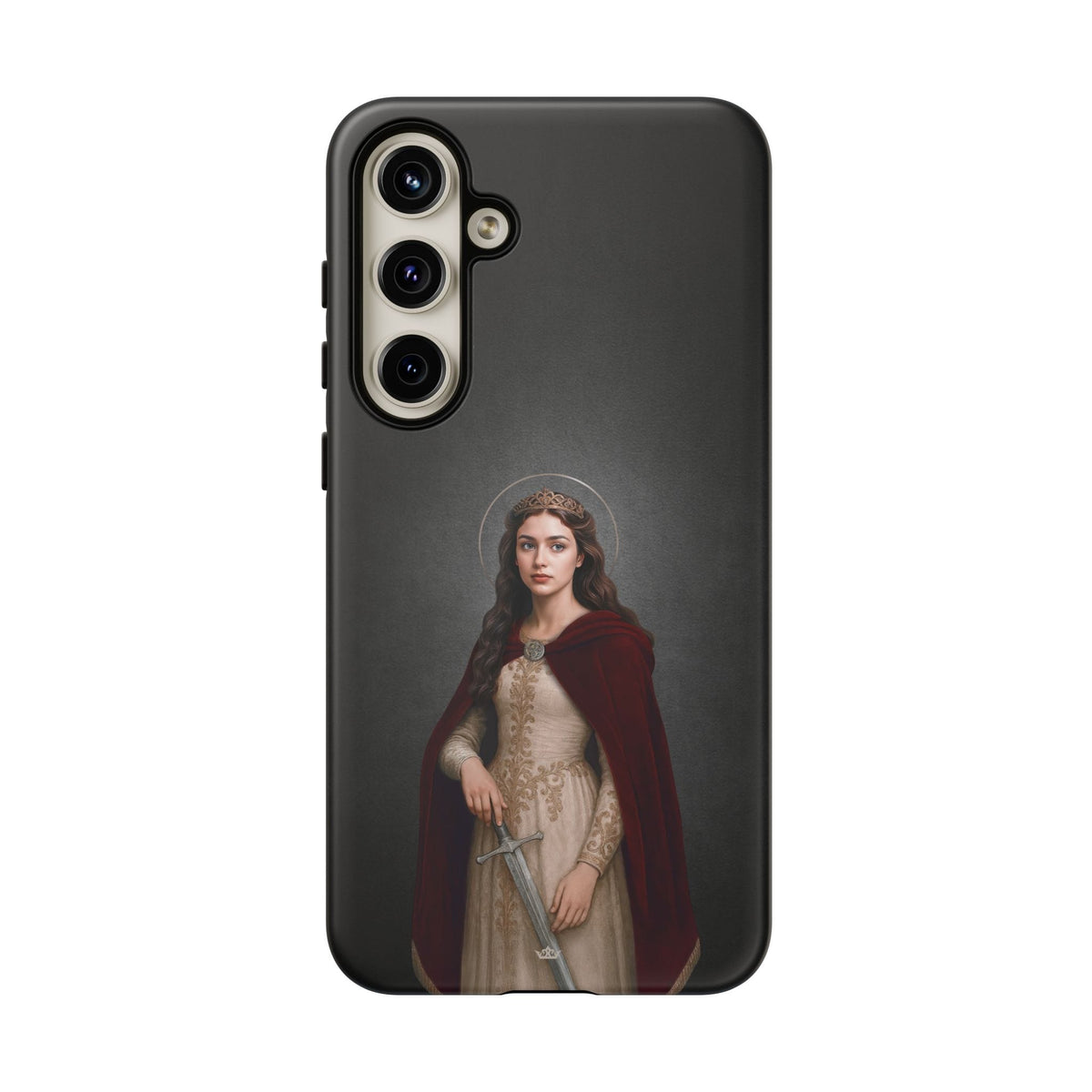 St. Dymphna Hard Phone Case (Dark) Copyright VENXARA