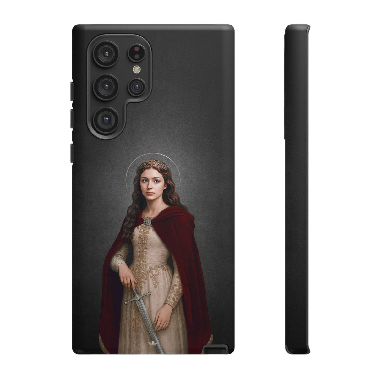 St. Dymphna Hard Phone Case (Dark) Copyright VENXARA