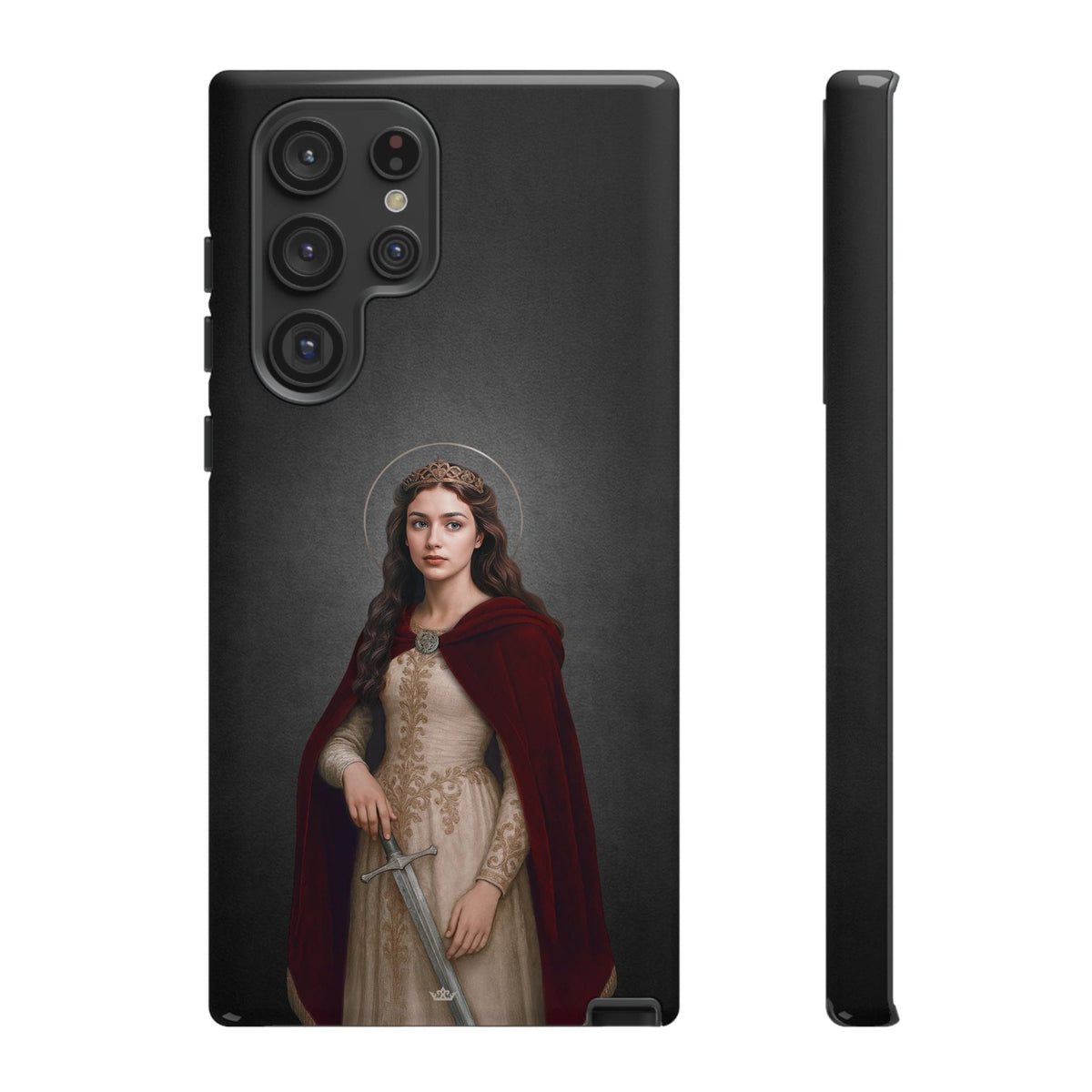 St. Dymphna Hard Phone Case (Dark) Copyright VENXARA