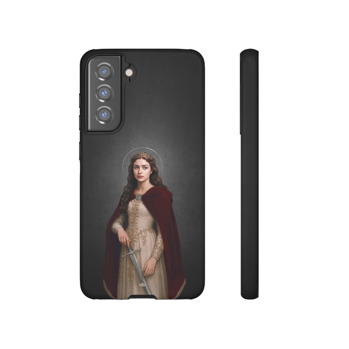St. Dymphna Hard Phone Case (Dark) Copyright VENXARA