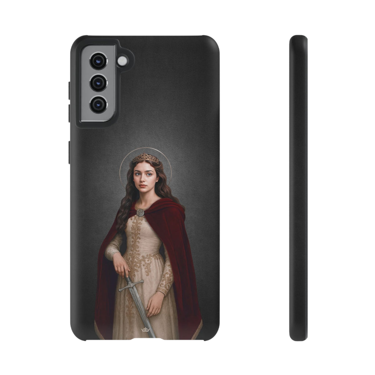 St. Dymphna Hard Phone Case (Dark) Copyright VENXARA