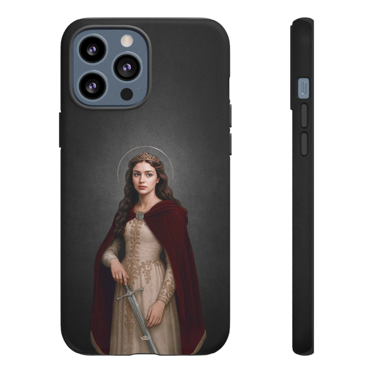 St. Dymphna Hard Phone Case (Dark) Copyright VENXARA