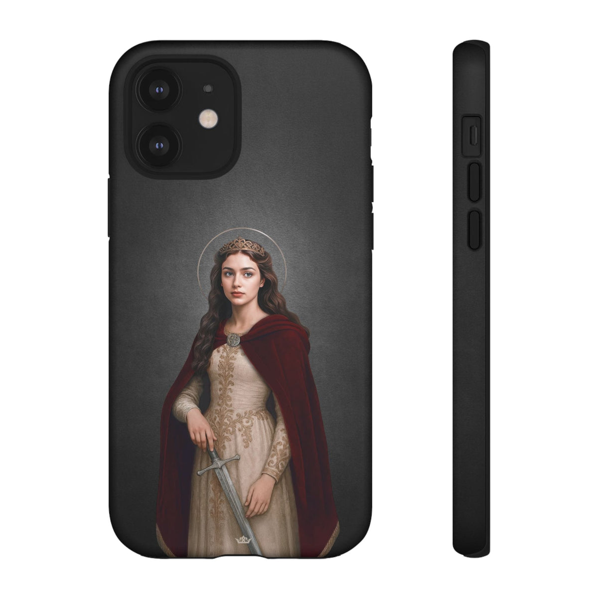 St. Dymphna Hard Phone Case (Dark) Copyright VENXARA