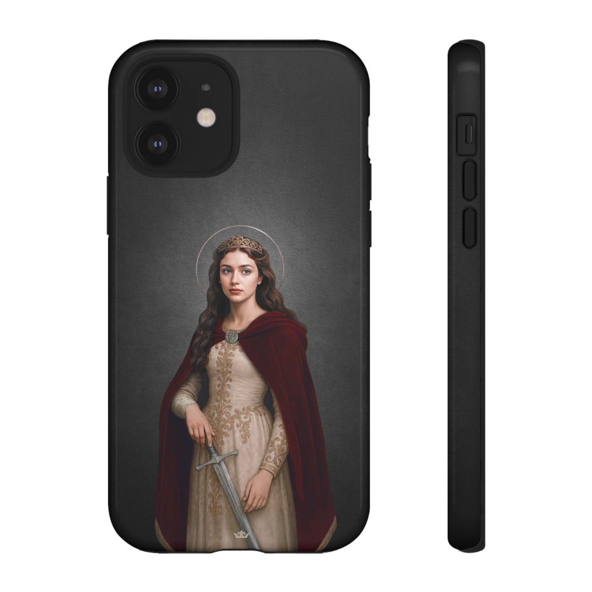 St. Dymphna Hard Phone Case (Dark) Copyright VENXARA