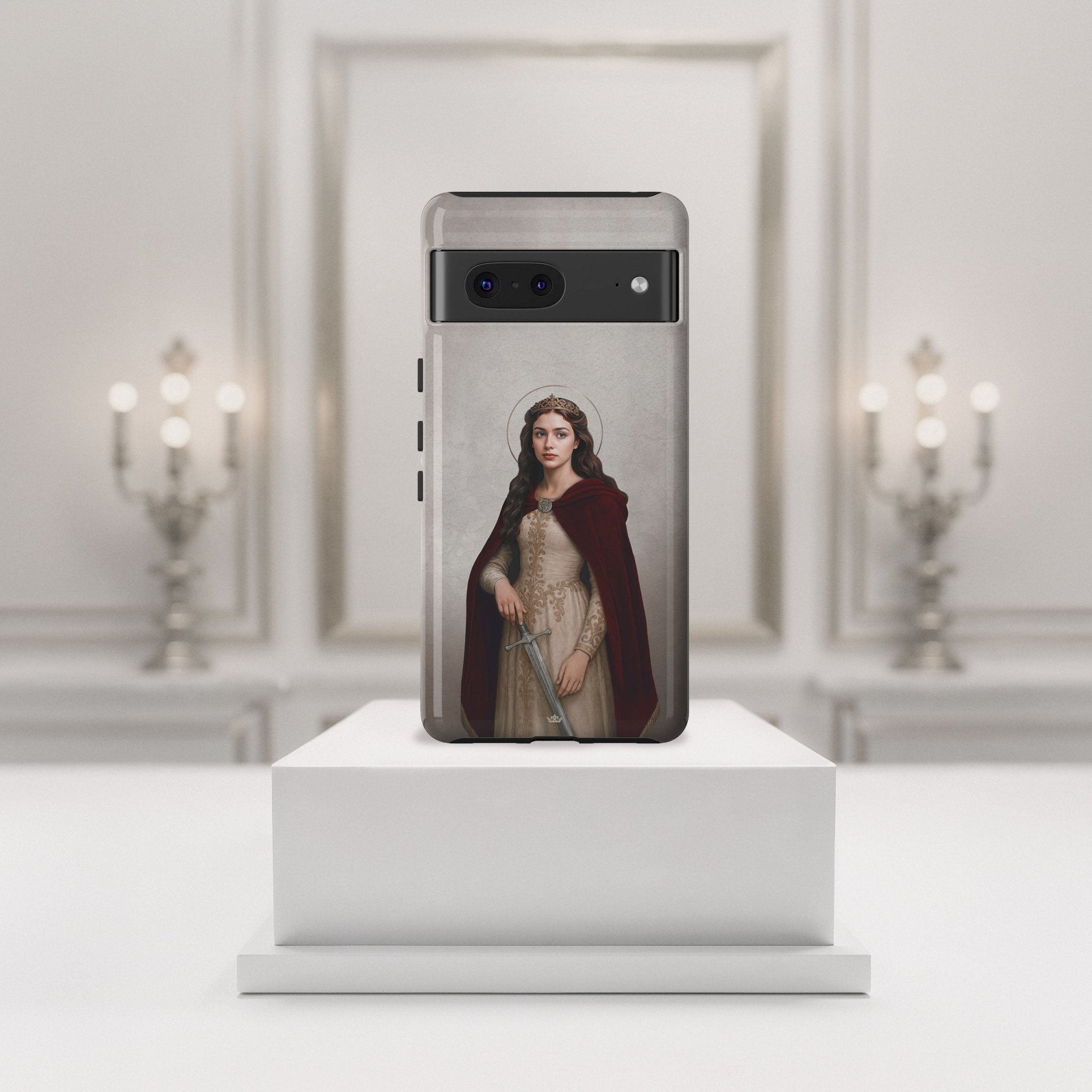 St. Dymphna Hard Phone Case (Light) - VENXARA®