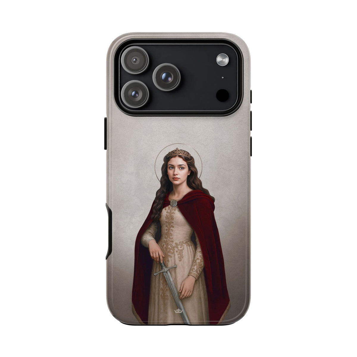 St. Dymphna Hard Phone Case (Light) Copyright VENXARA