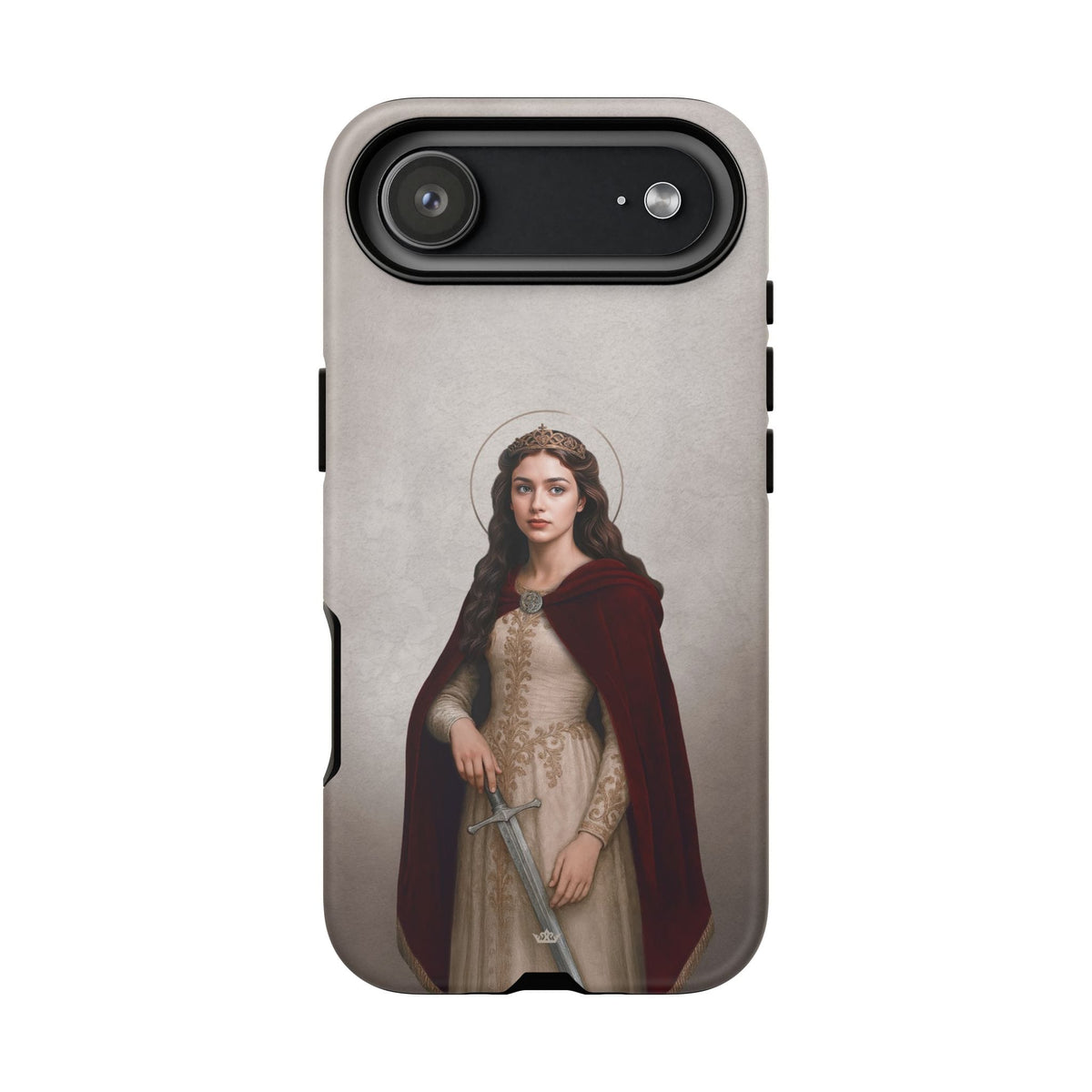 St. Dymphna Hard Phone Case (Light) Copyright VENXARA