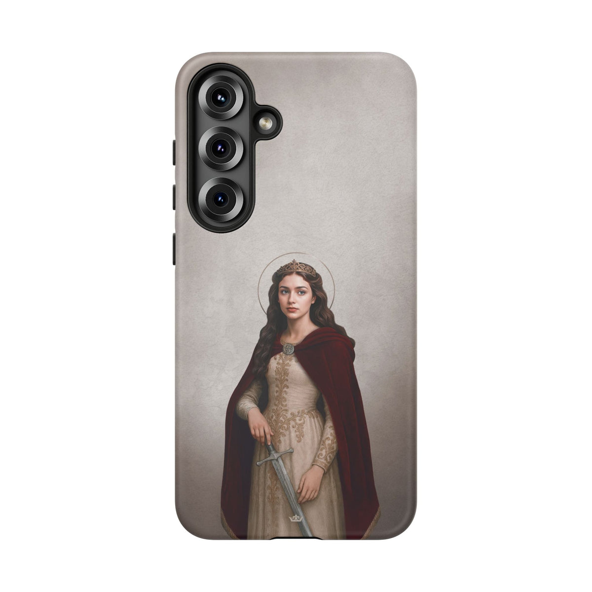 St. Dymphna Hard Phone Case (Light) Copyright VENXARA