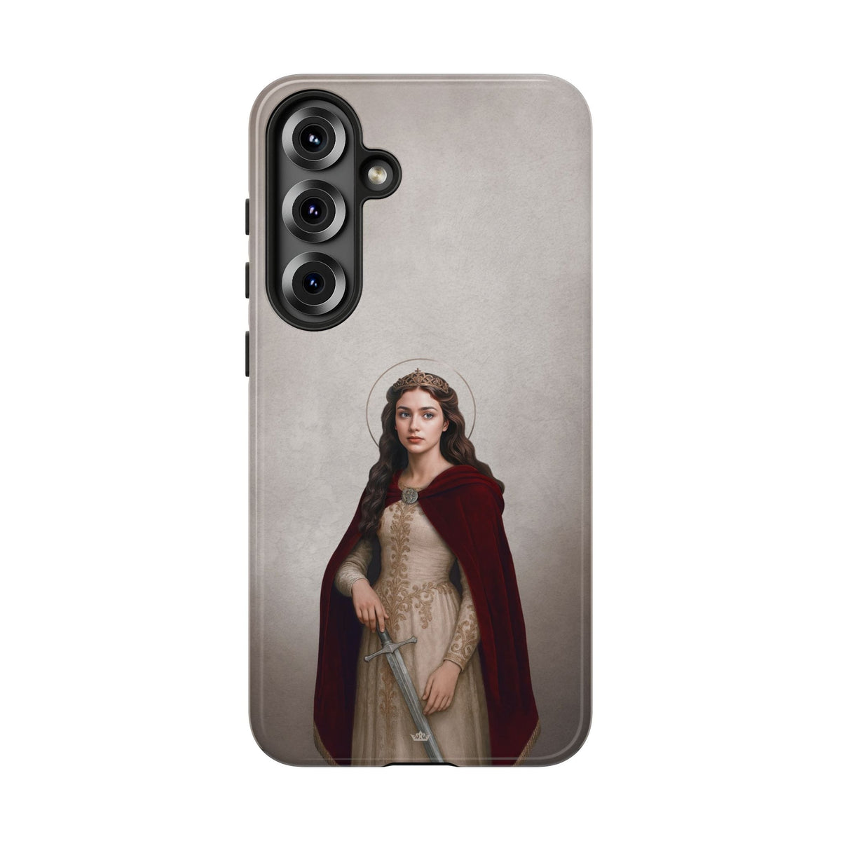 St. Dymphna Hard Phone Case (Light) Copyright VENXARA