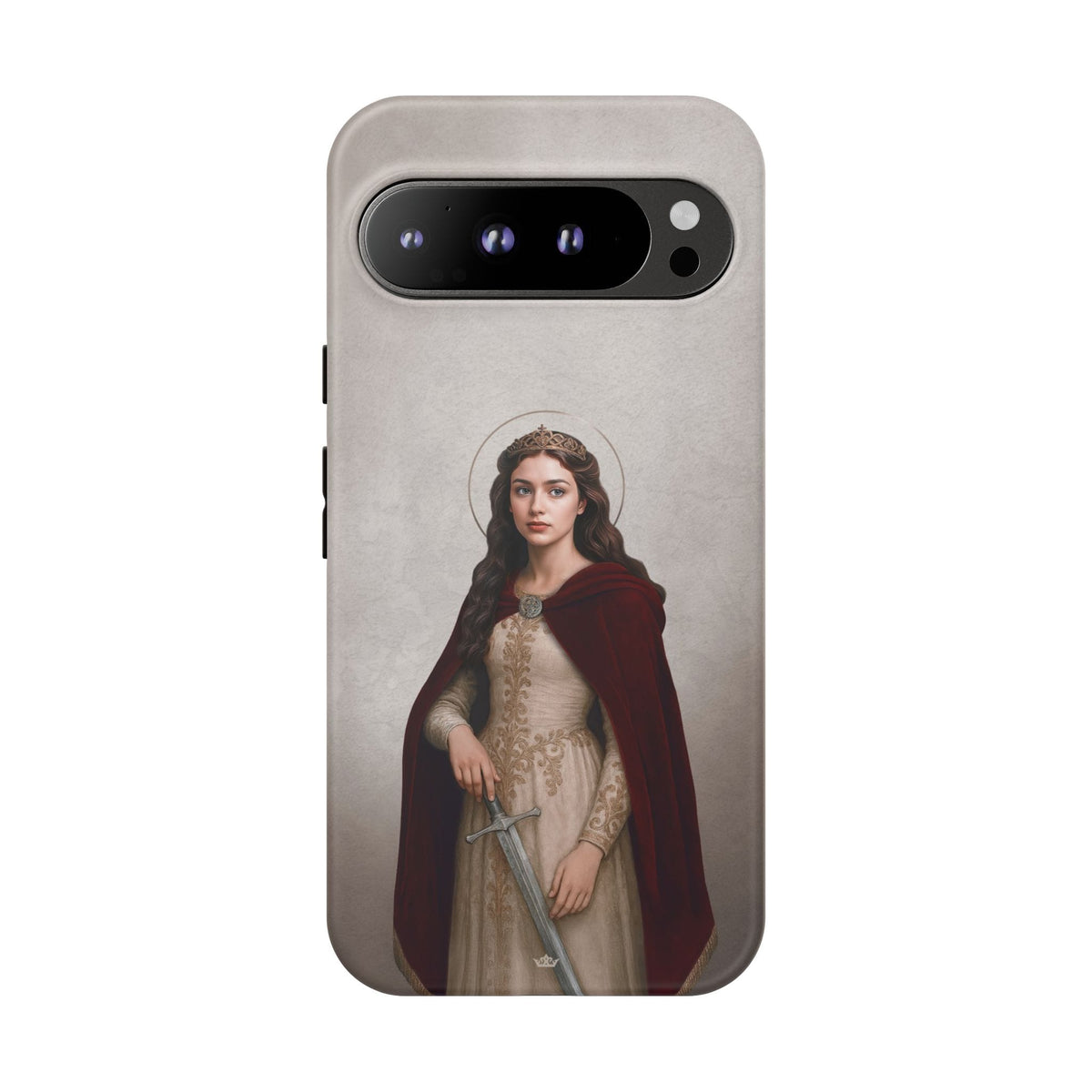 St. Dymphna Hard Phone Case (Light) Copyright VENXARA