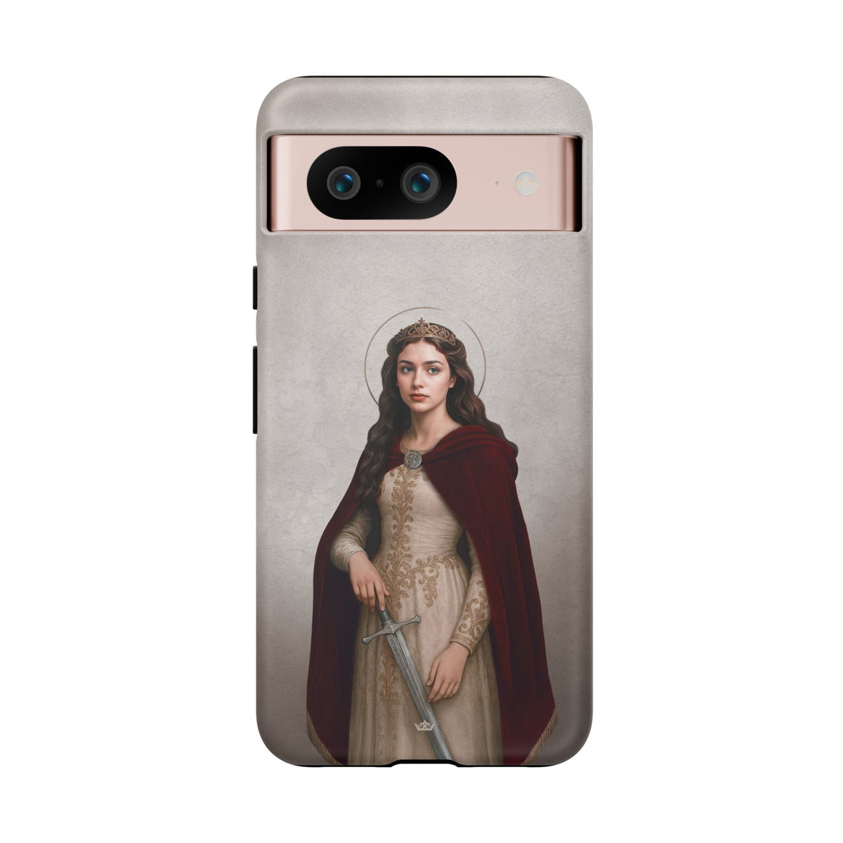 St. Dymphna Hard Phone Case (Light) Copyright VENXARA