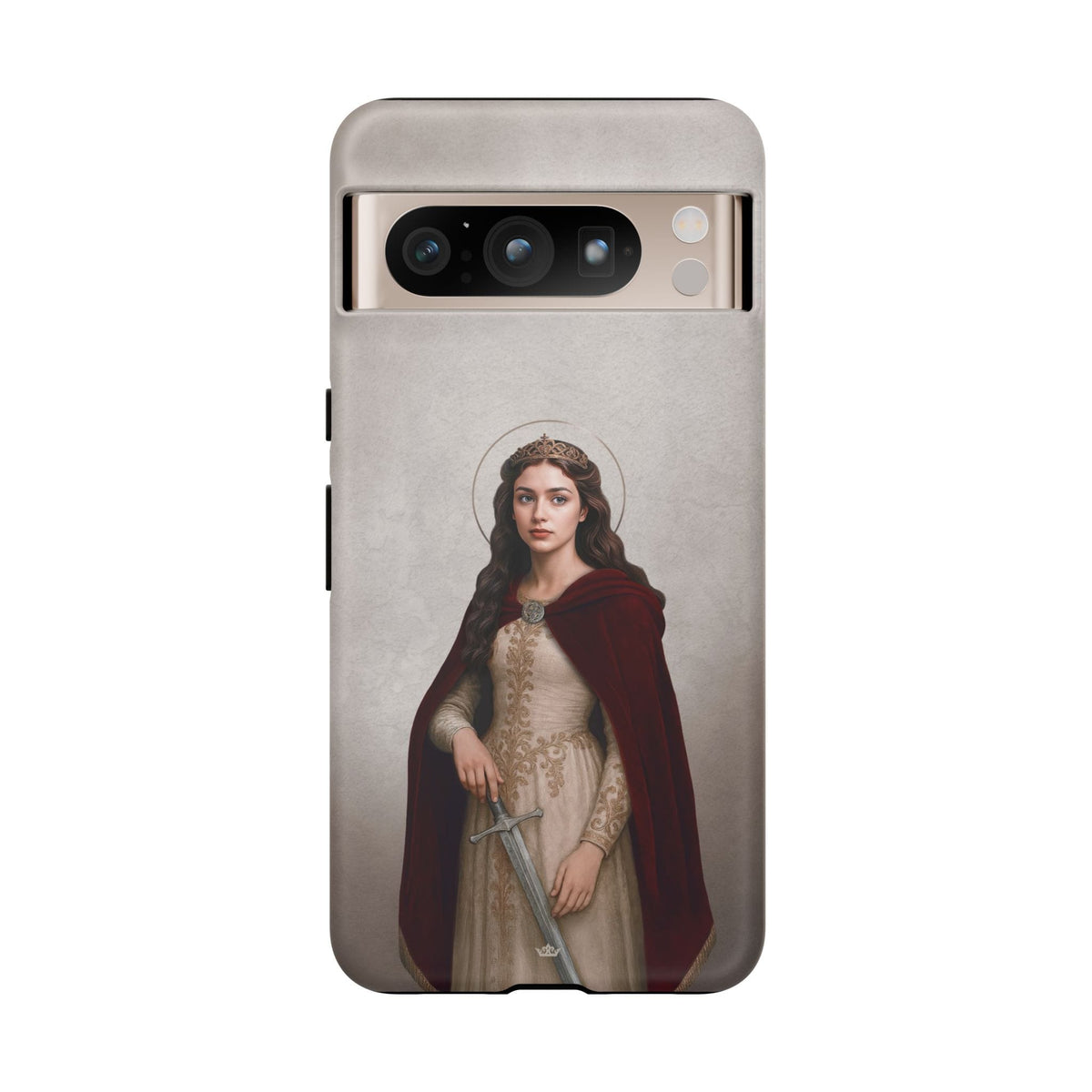 St. Dymphna Hard Phone Case (Light) Copyright VENXARA