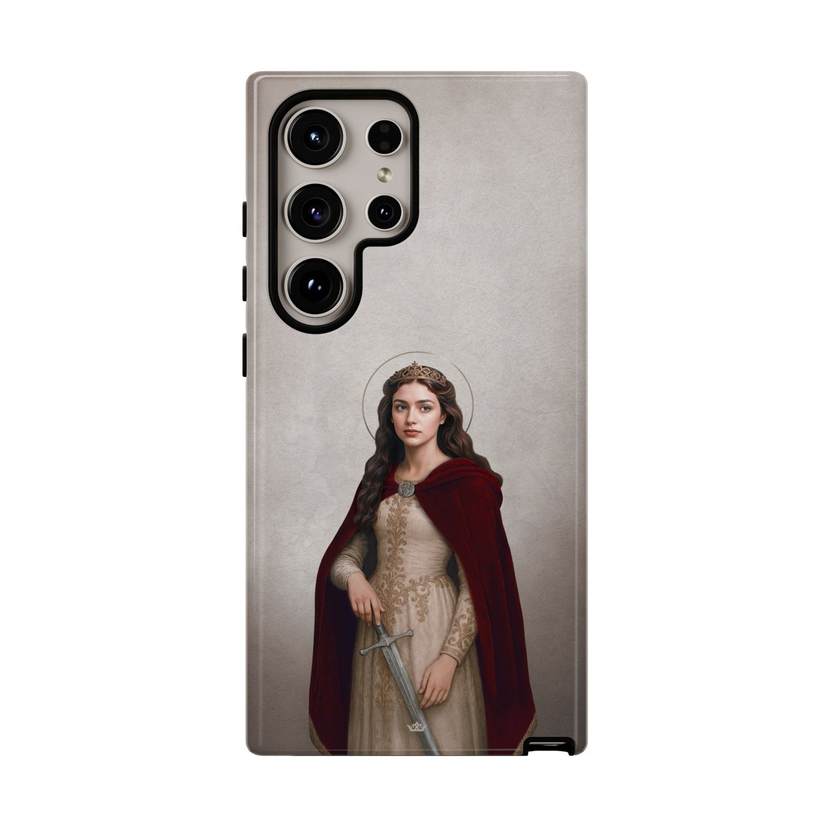 St. Dymphna Hard Phone Case (Light) Copyright VENXARA