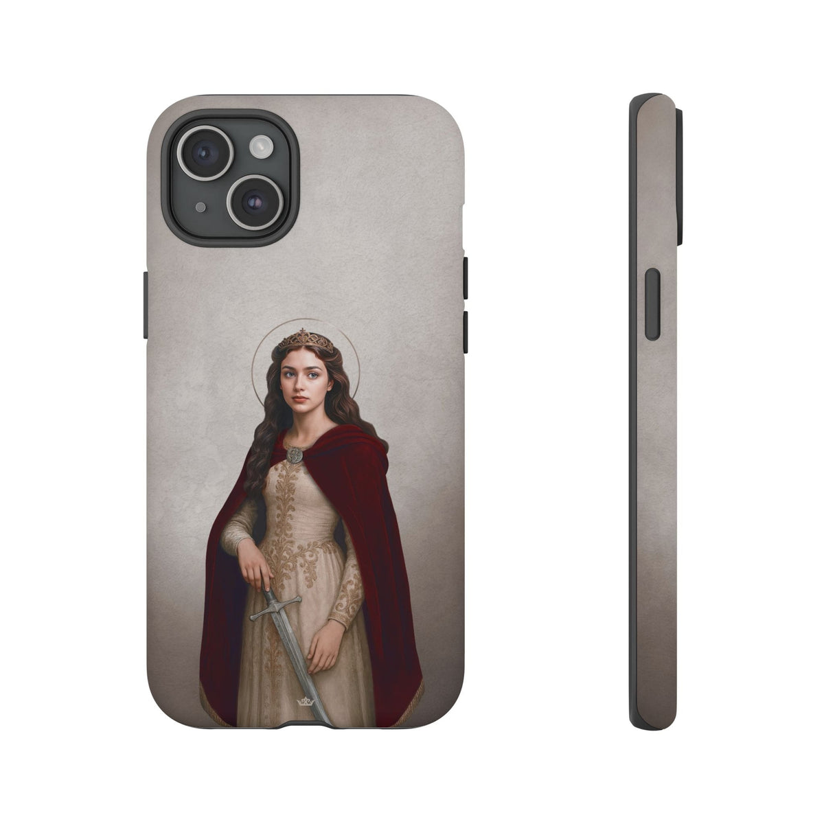 St. Dymphna Hard Phone Case (Light) Copyright VENXARA