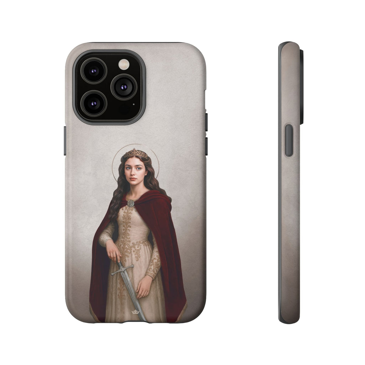 St. Dymphna Hard Phone Case (Light) Copyright VENXARA