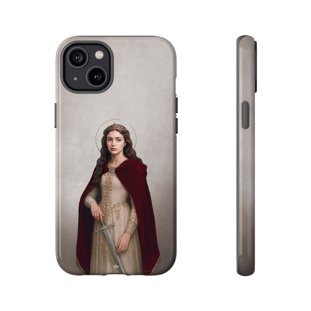 St. Dymphna Hard Phone Case (Light) Copyright VENXARA